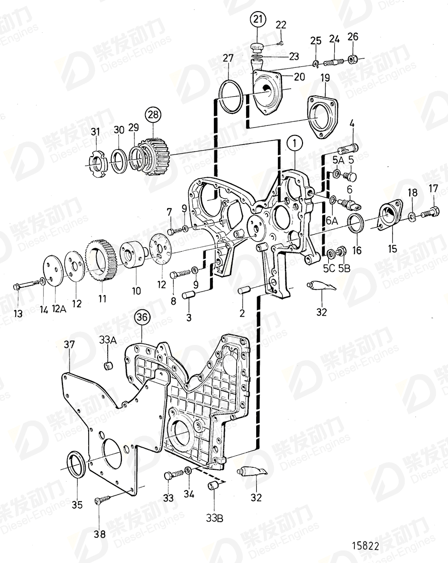 VOLVO Bearing spindle 479779 Drawing